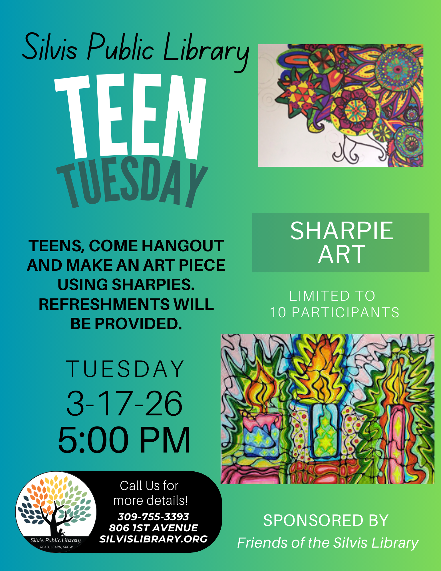 Teen Tuesday Sharpie Art 2