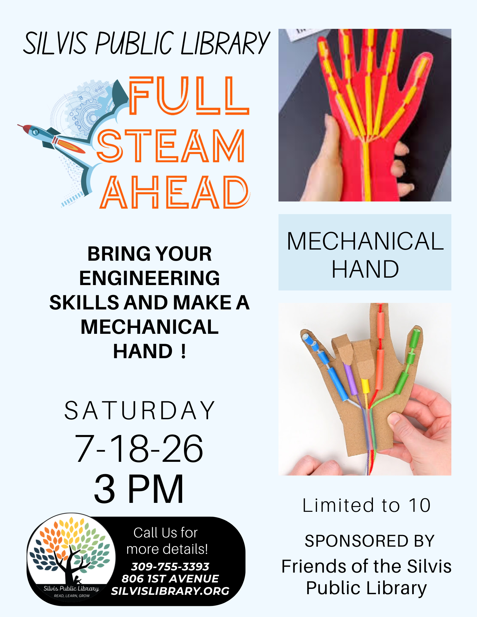 Full Steam Ahead Mechanical Hand