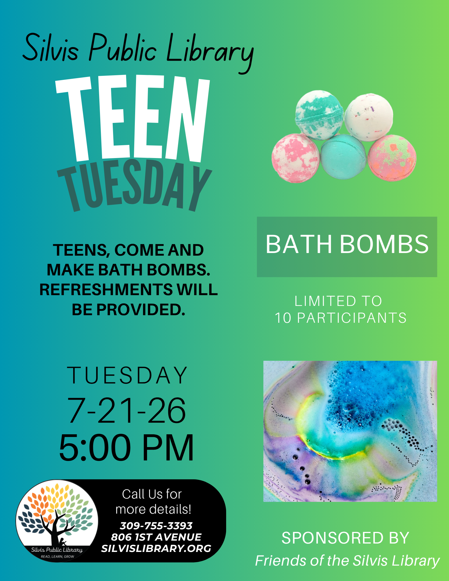 Teen Tuesday Bath Bombs
